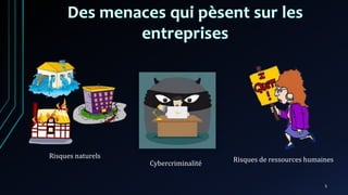 5
Risques naturels
Cybercriminalité
Risques de ressources humaines
 