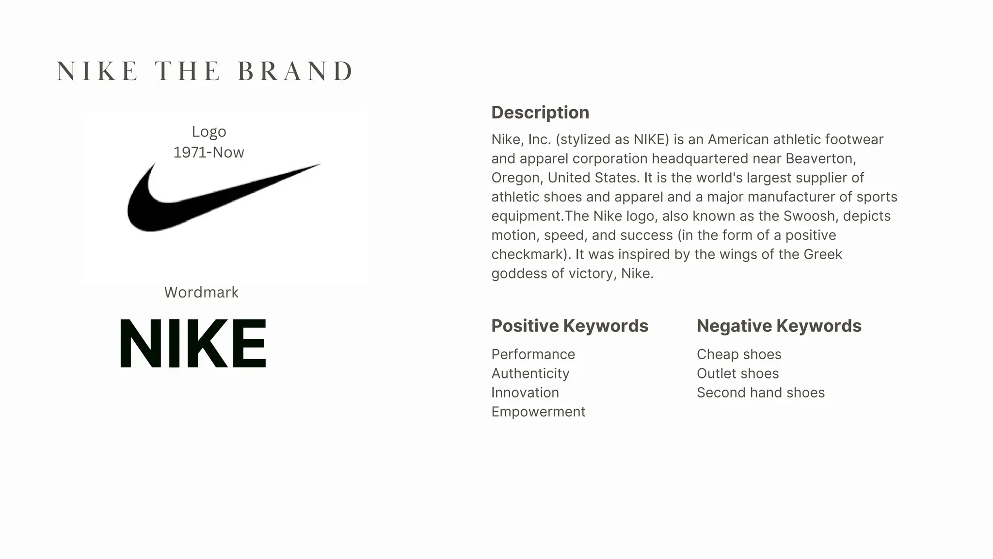 Nike Brand Guidelines PPT