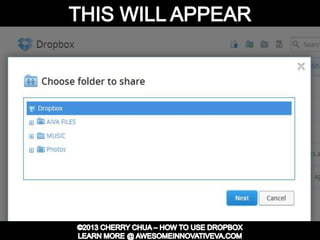 Dropbox Tutorial Guide Presentation
