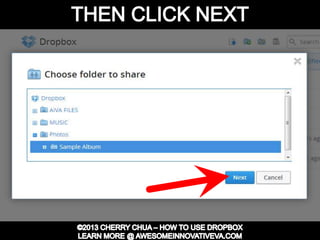 Dropbox Tutorial Guide Presentation