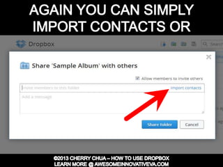 Dropbox Tutorial Guide Presentation