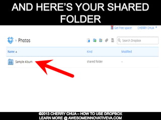 Dropbox Tutorial Guide Presentation