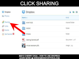 Dropbox Tutorial Guide Presentation