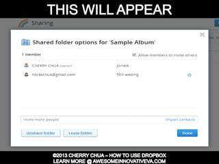 Dropbox Tutorial Guide Presentation