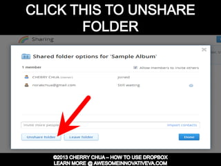 Dropbox Tutorial Guide Presentation