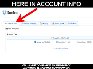 Dropbox Tutorial Guide Presentation
