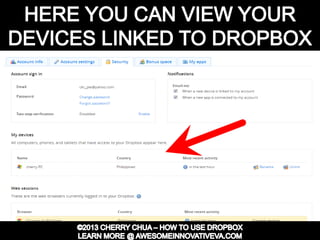 Dropbox Tutorial Guide Presentation