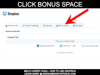 Dropbox Tutorial Guide Presentation