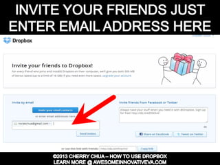 Dropbox Tutorial Guide Presentation