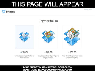 Dropbox Tutorial Guide Presentation