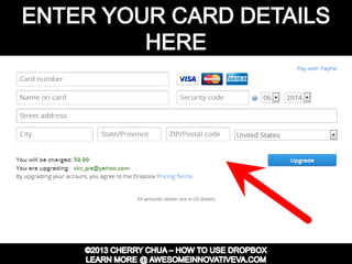 Dropbox Tutorial Guide Presentation