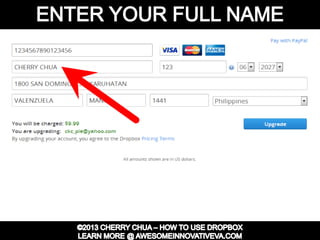 Dropbox Tutorial Guide Presentation