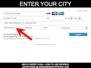 Dropbox Tutorial Guide Presentation