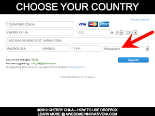 Dropbox Tutorial Guide Presentation