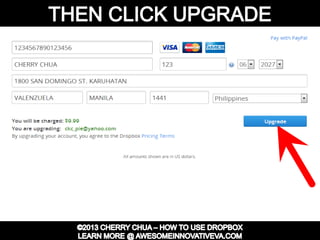 Dropbox Tutorial Guide Presentation