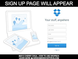 Dropbox Tutorial Guide Presentation