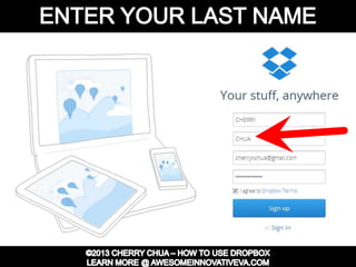Dropbox Tutorial Guide Presentation