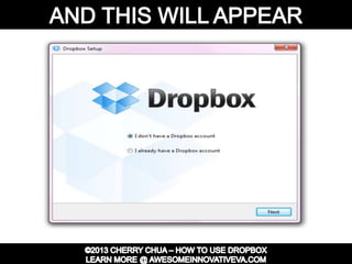 Dropbox Tutorial Guide Presentation