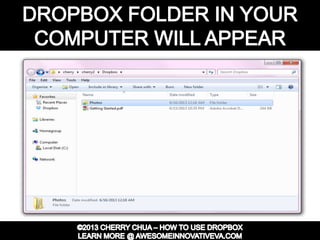 Dropbox Tutorial Guide Presentation
