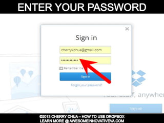Dropbox Tutorial Guide Presentation