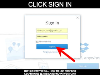 Dropbox Tutorial Guide Presentation