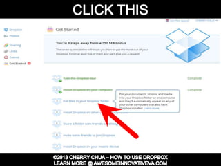 Dropbox Tutorial Guide Presentation
