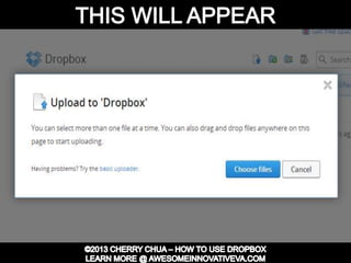Dropbox Tutorial Guide Presentation