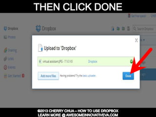 Dropbox Tutorial Guide Presentation