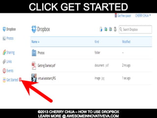 Dropbox Tutorial Guide Presentation
