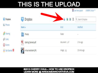 Dropbox Tutorial Guide Presentation