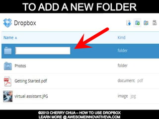 Dropbox Tutorial Guide Presentation