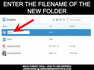 Dropbox Tutorial Guide Presentation