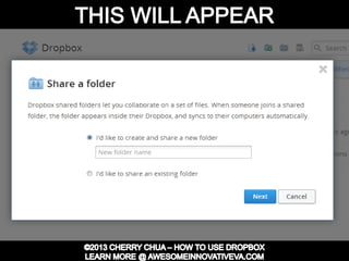 Dropbox Tutorial Guide Presentation