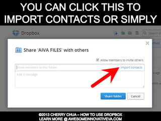 Dropbox Tutorial Guide Presentation