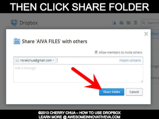 Dropbox Tutorial Guide Presentation