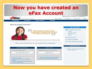 Efax Form eFax Tutorial Guide Presentation | PPTX