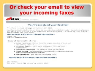 eFax Tutorial Guide Presentation | PPTX