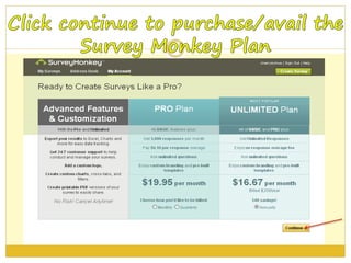 Survey Monkey Tutorial Guide | PPTX