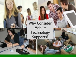 Why Consider
Mobile
Technology
Supports?
 