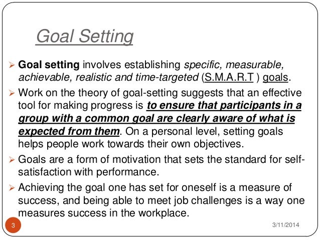 Goal Setting Theory