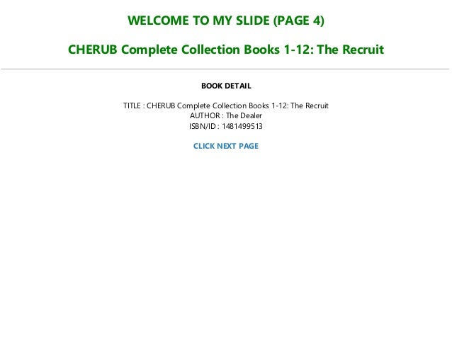 Pdf Epubread Book Cherub Complete Collection Books 1 12 The Rec