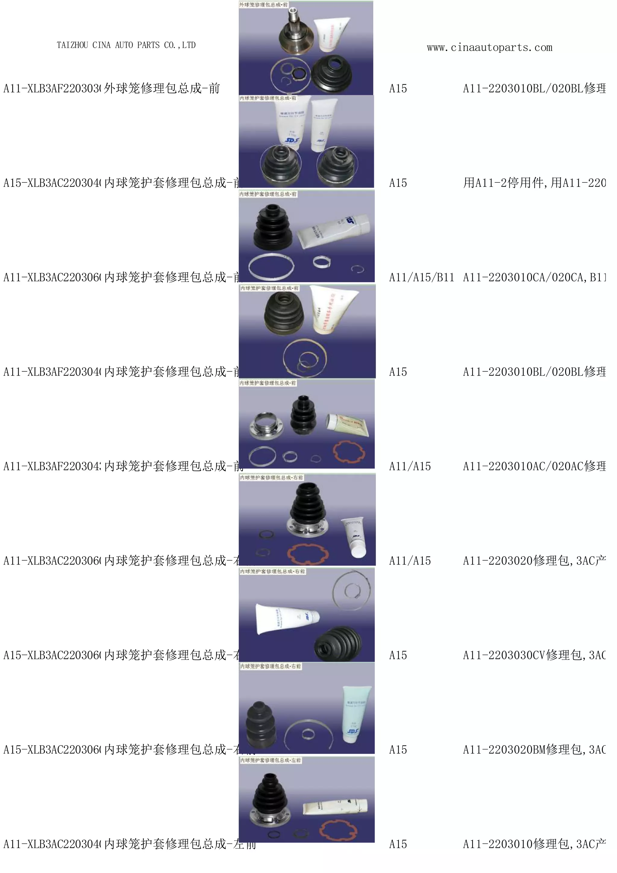 Chery cowin parts catalog tiggo QQ auto parts spare parts code | PDF