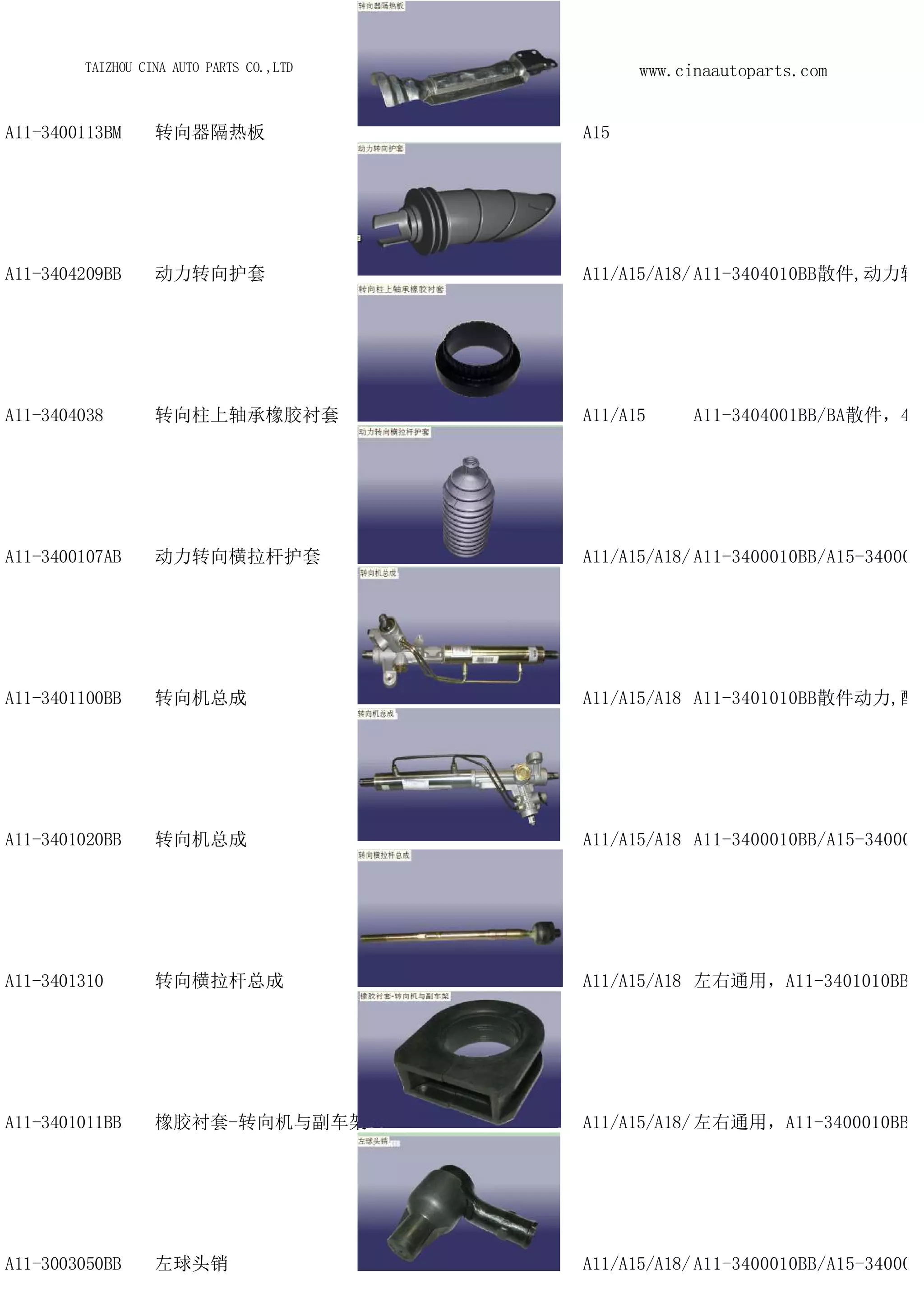 Chery cowin parts catalog tiggo QQ auto parts spare parts code | PDF