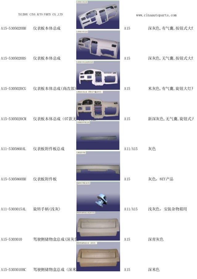 Chery parts catalog
