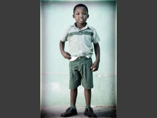 I took my second trip to Haiti,
January 2014, with the non-
profit Rasin Foundation. I
visited three local schools in a
village outside of Leogane.
The children arrive by foot as
the sun rises. The classrooms
are bare with little if any
classroom supplies. The
schools don’t have electricity or
running water.
 