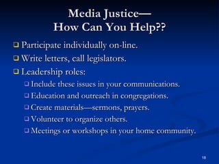 Join the Coalition: Media Justice is Social Justice