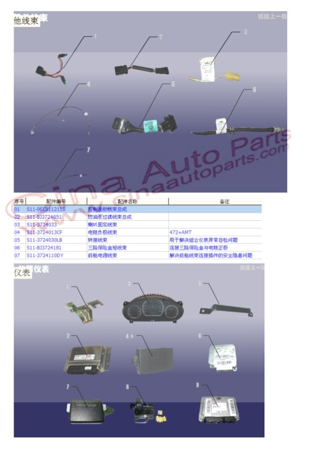 Chery parts catalog