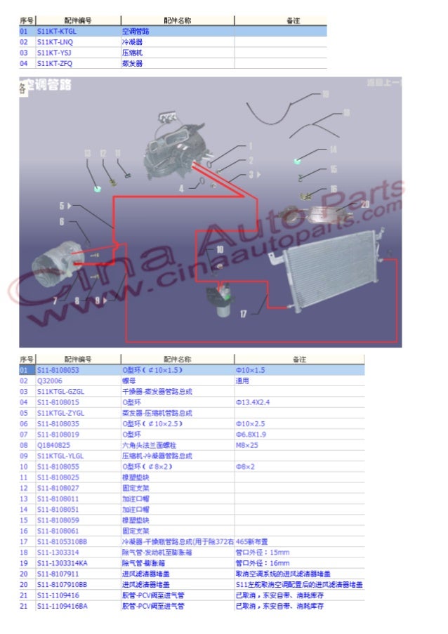 Chery parts catalog