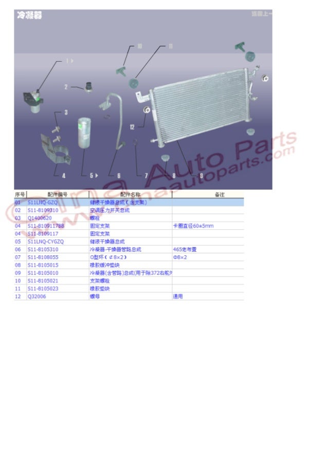 Chery parts catalog