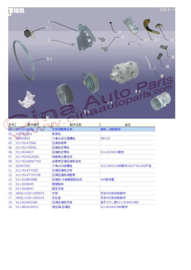 Chery parts catalog